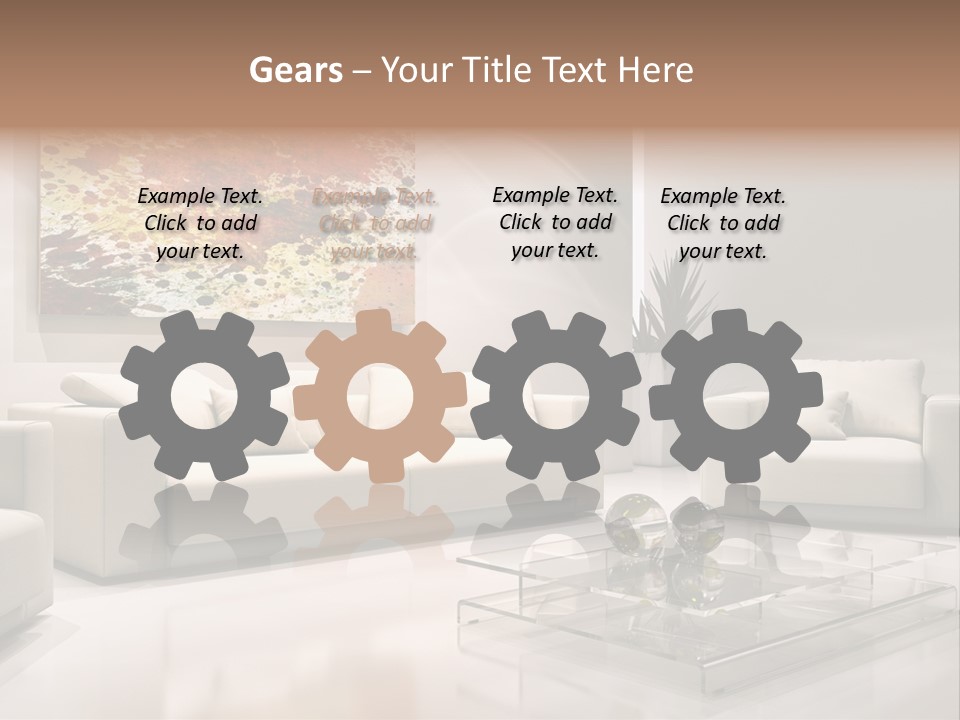 Cuscino Stanza Mobili PowerPoint Template