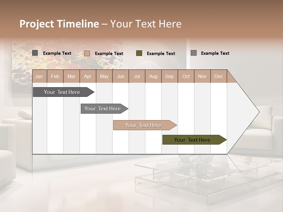 Cuscino Stanza Mobili PowerPoint Template