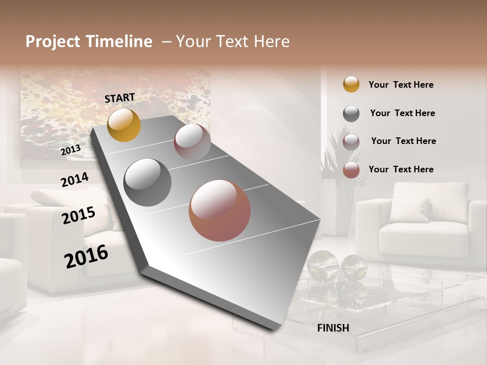 Cuscino Stanza Mobili PowerPoint Template