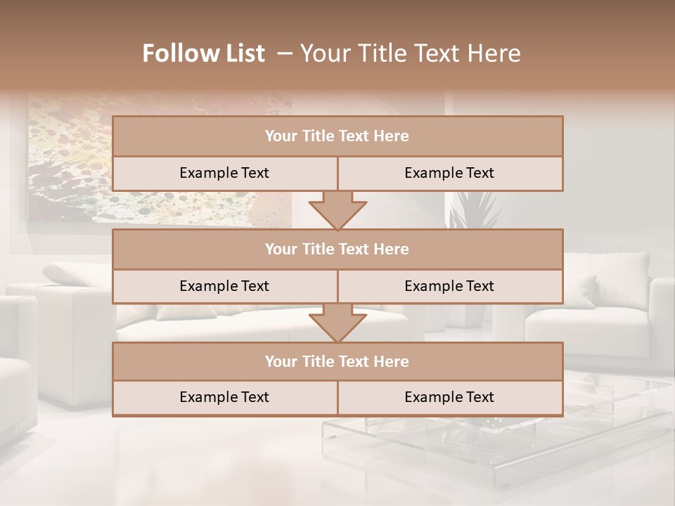 Cuscino Stanza Mobili PowerPoint Template