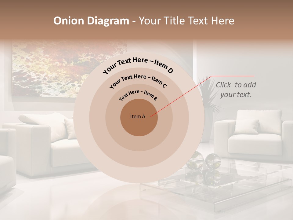 Cuscino Stanza Mobili PowerPoint Template