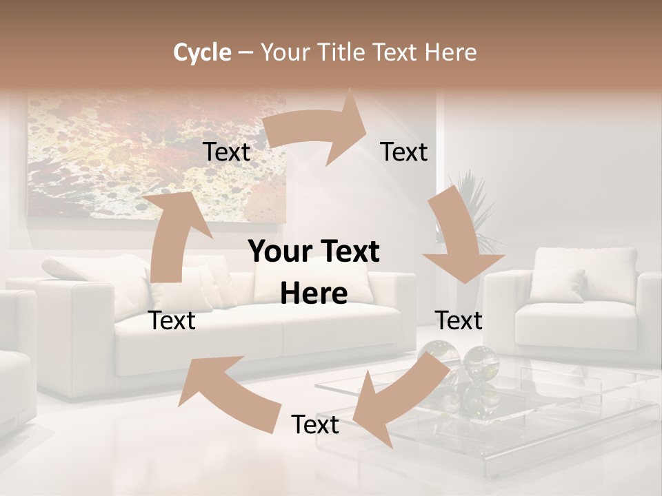 Cuscino Stanza Mobili PowerPoint Template