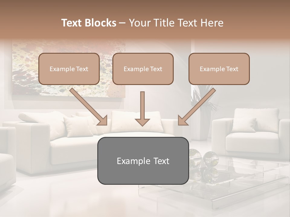 Cuscino Stanza Mobili PowerPoint Template