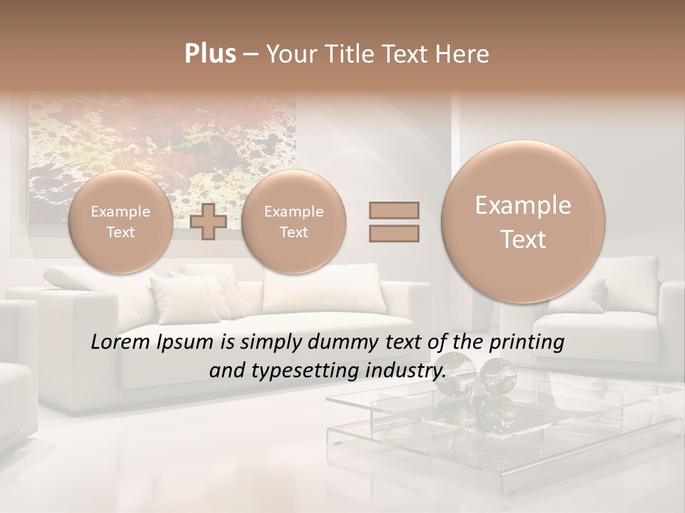 Cuscino Stanza Mobili PowerPoint Template