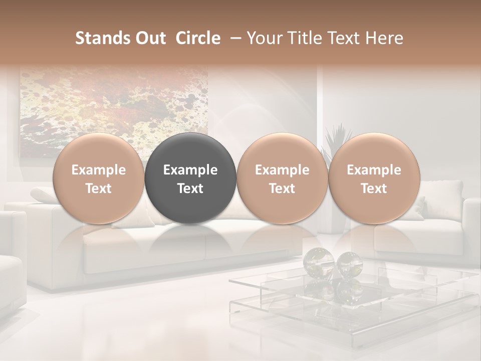 Cuscino Stanza Mobili PowerPoint Template