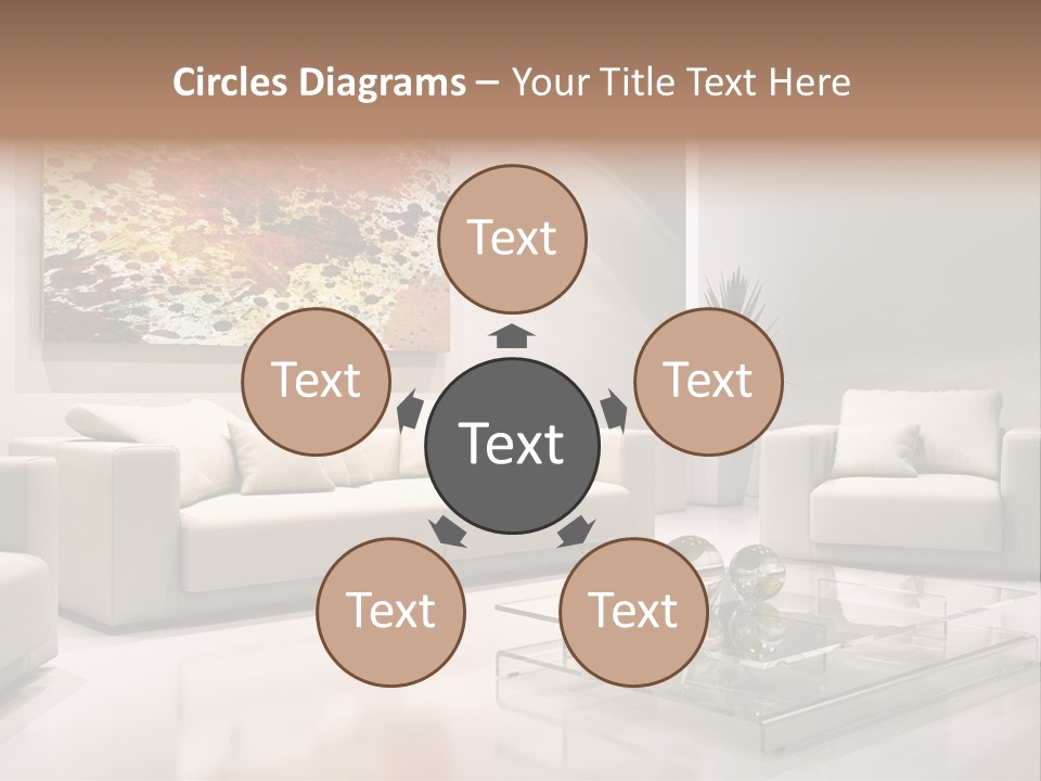 Cuscino Stanza Mobili PowerPoint Template