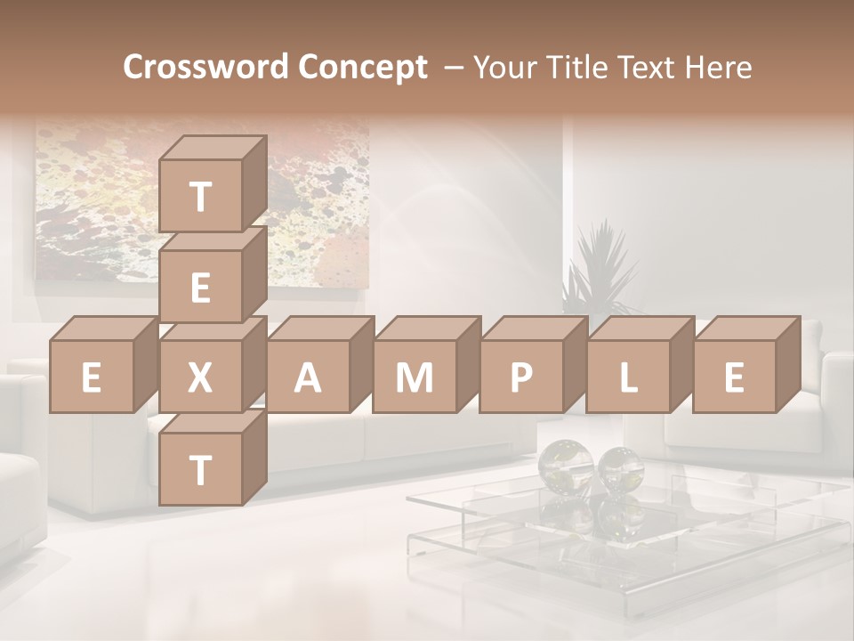 Cuscino Stanza Mobili PowerPoint Template