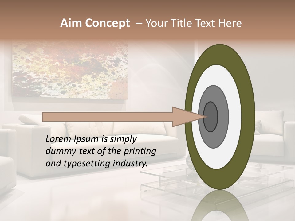 Cuscino Stanza Mobili PowerPoint Template