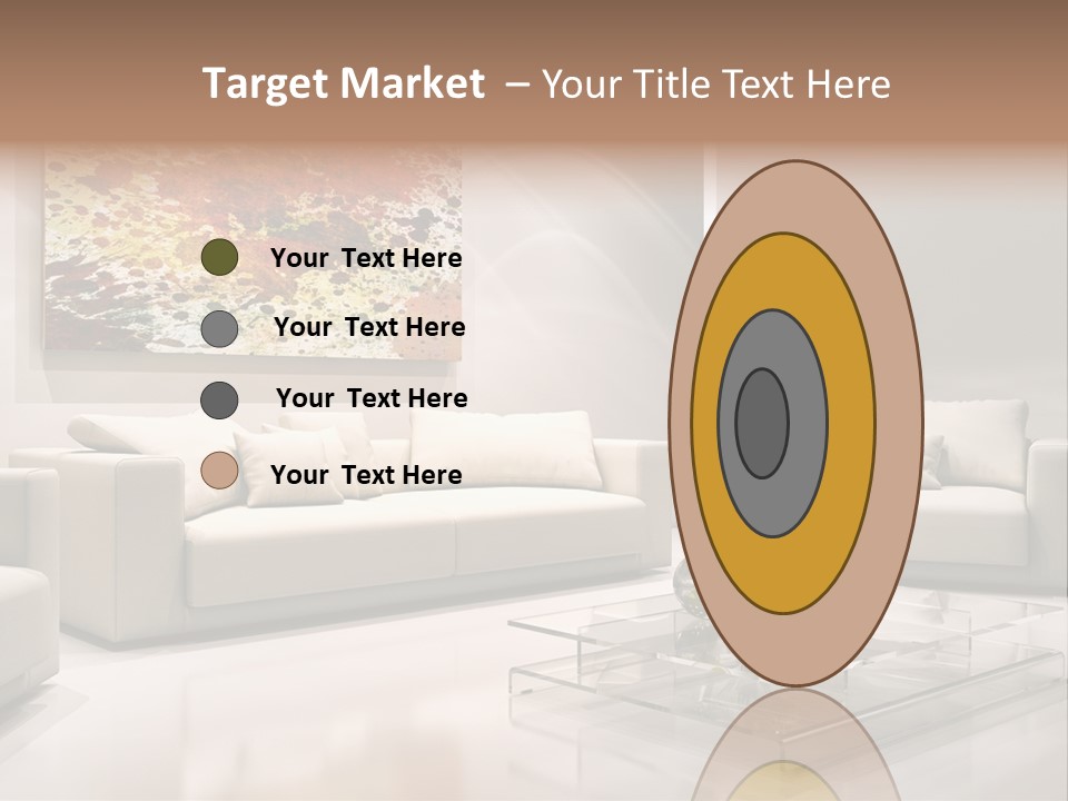 Cuscino Stanza Mobili PowerPoint Template