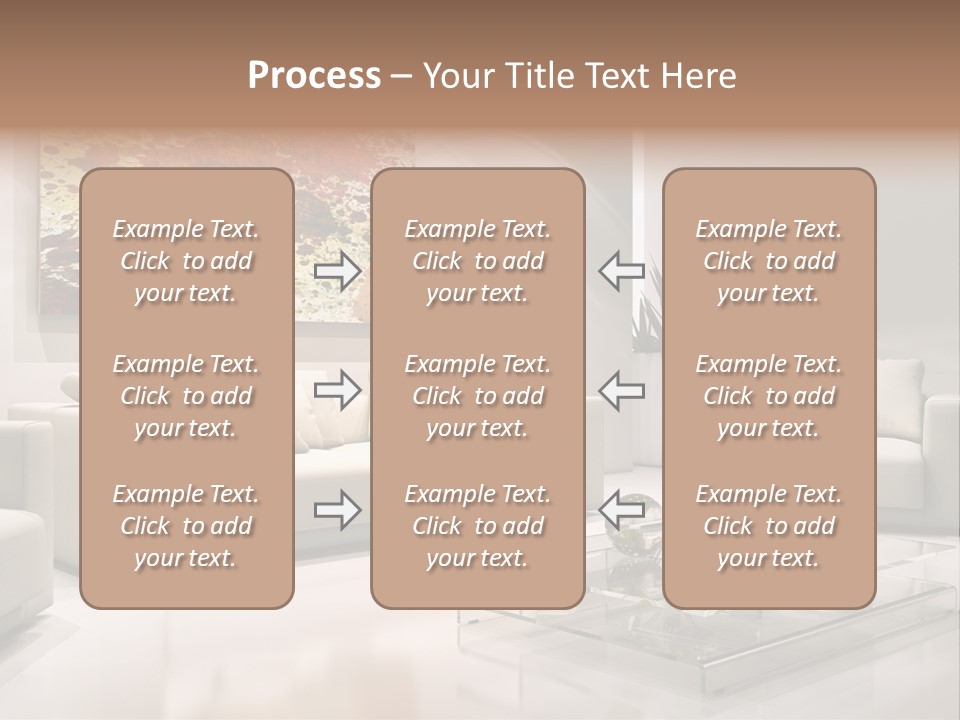 Cuscino Stanza Mobili PowerPoint Template