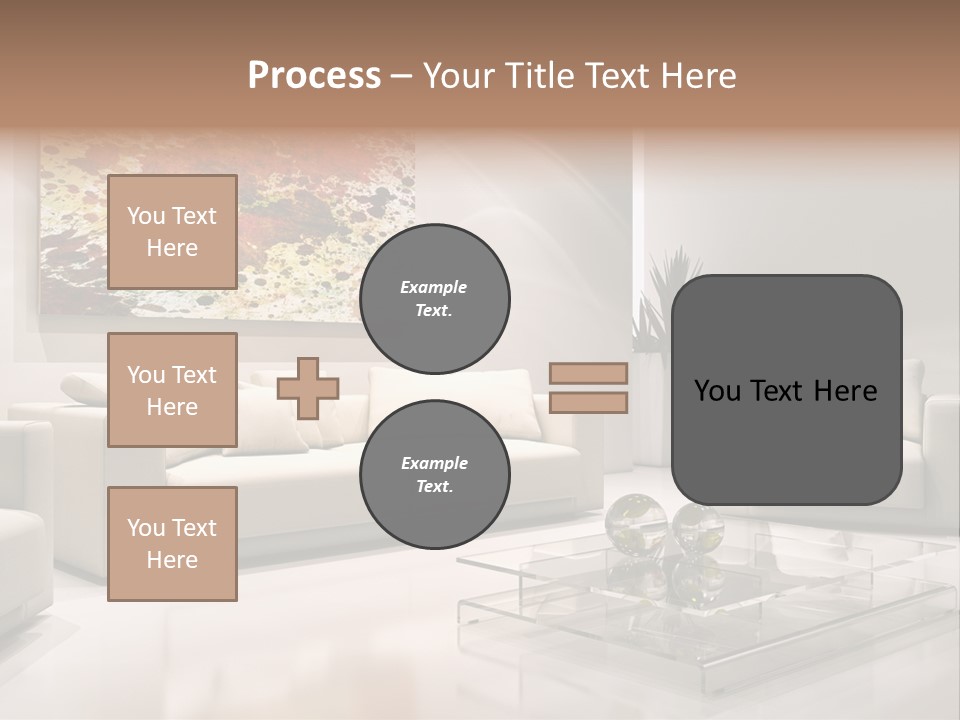 Cuscino Stanza Mobili PowerPoint Template
