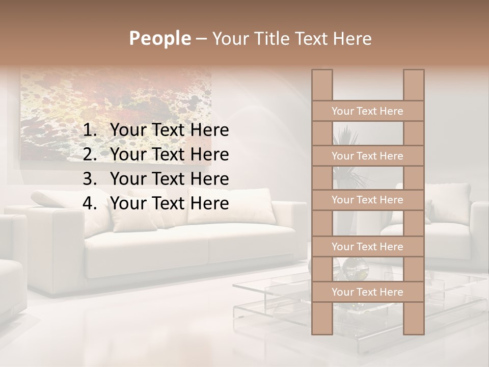 Cuscino Stanza Mobili PowerPoint Template