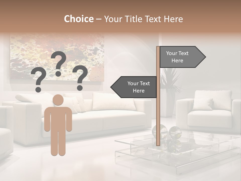 Cuscino Stanza Mobili PowerPoint Template