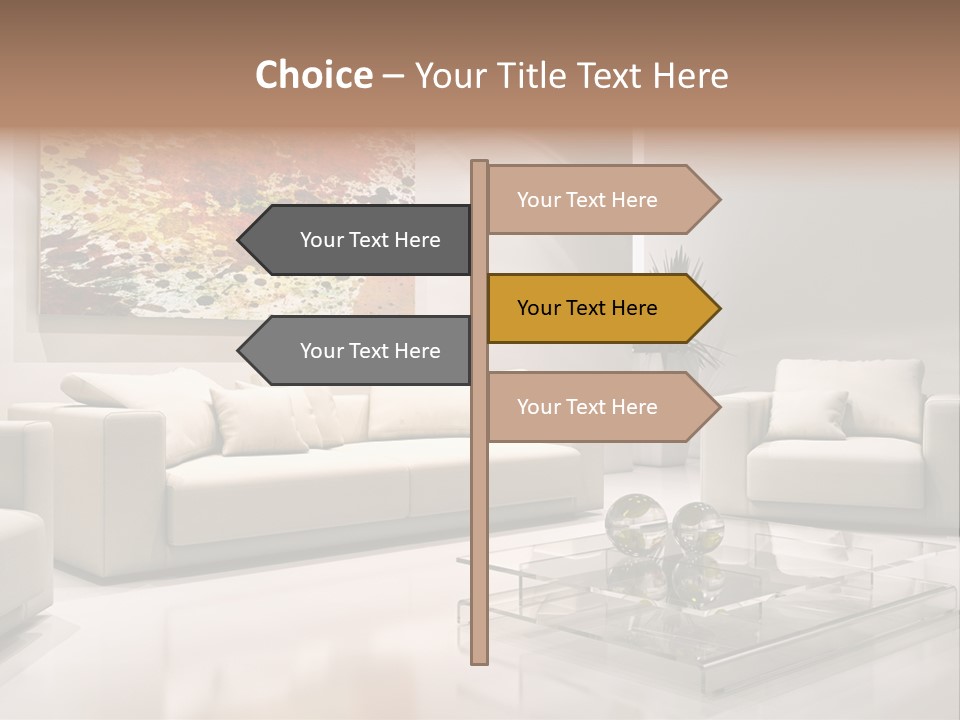 Cuscino Stanza Mobili PowerPoint Template