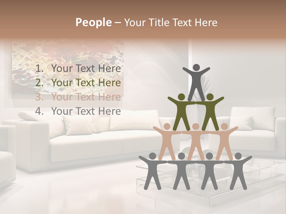 Cuscino Stanza Mobili PowerPoint Template
