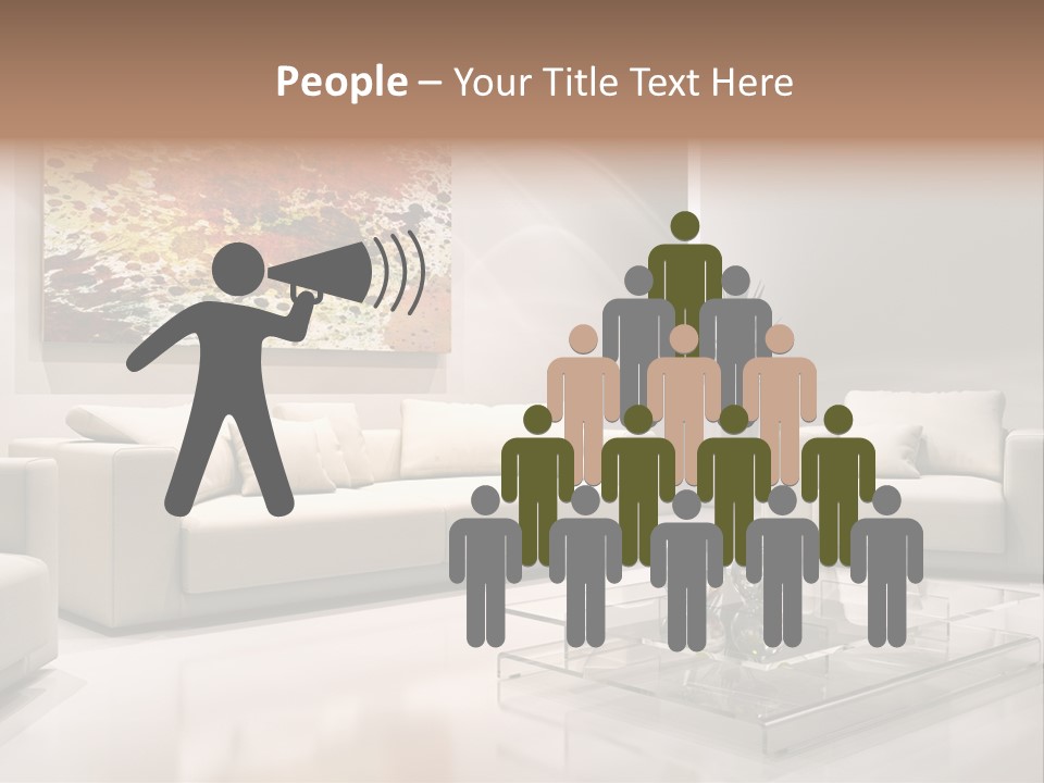 Cuscino Stanza Mobili PowerPoint Template