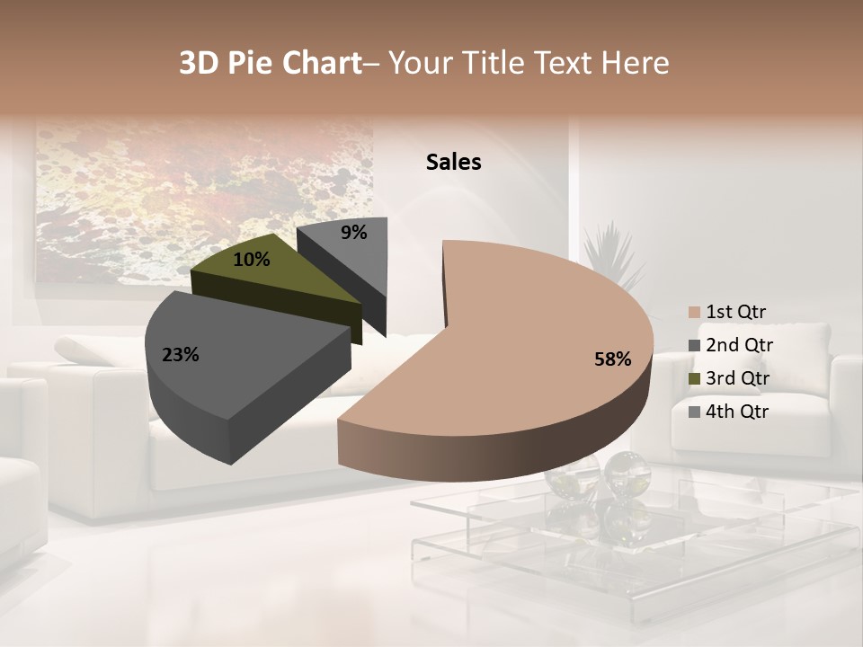 Cuscino Stanza Mobili PowerPoint Template
