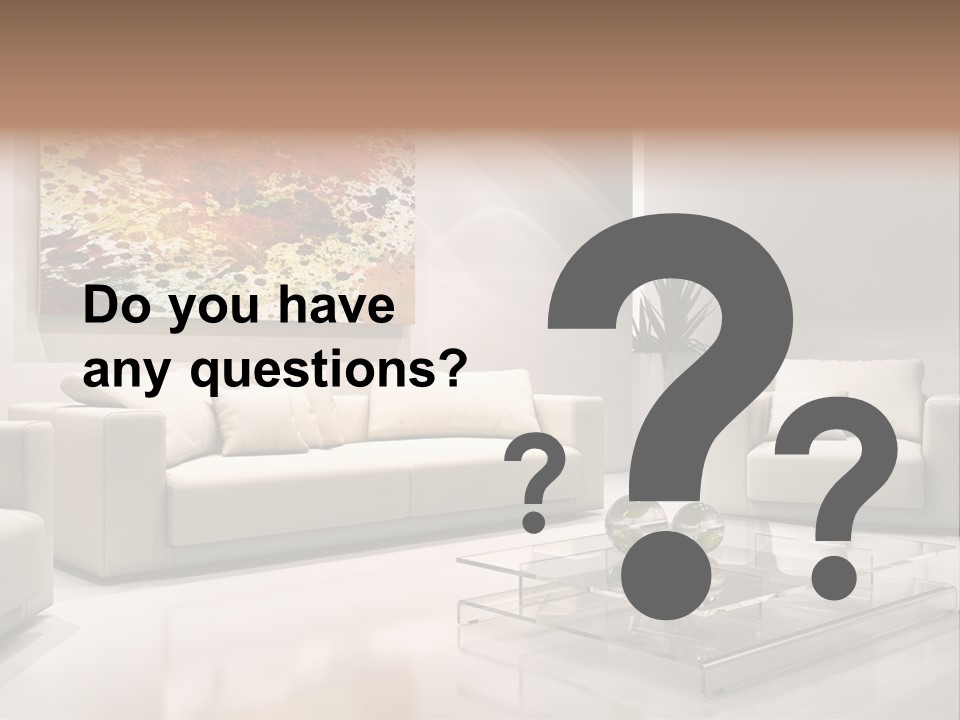 Cuscino Stanza Mobili PowerPoint Template