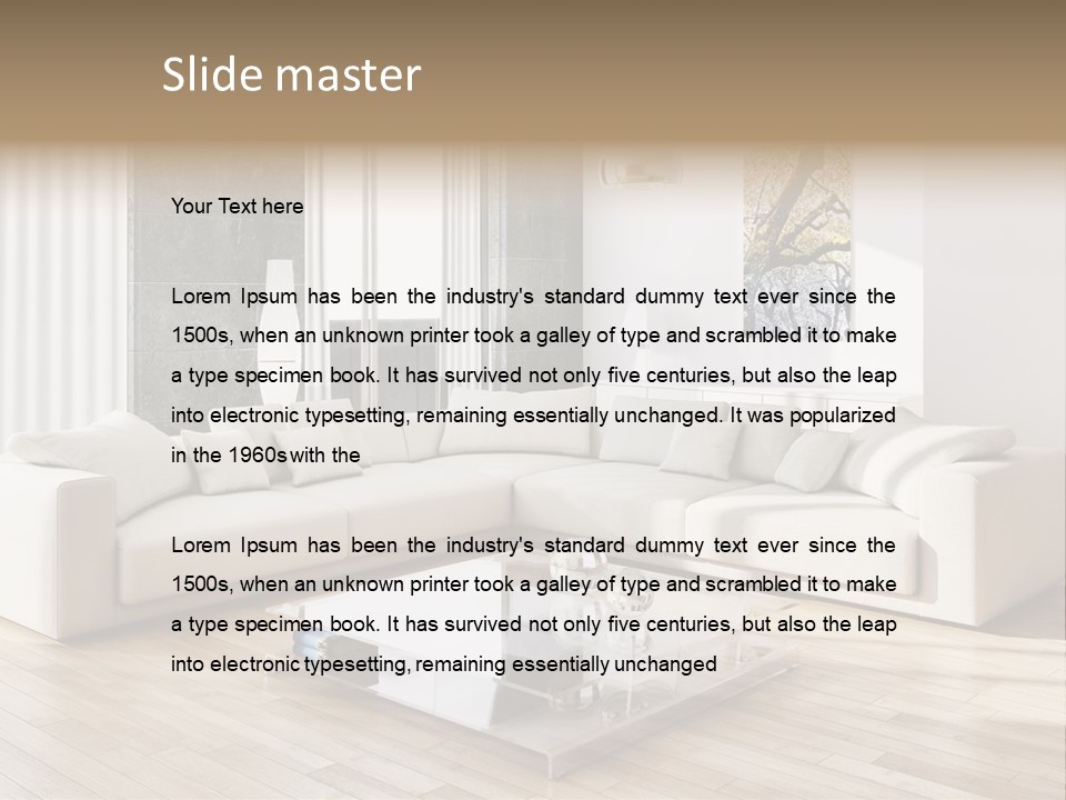 Appartamento Sedia Abitazione PowerPoint Template