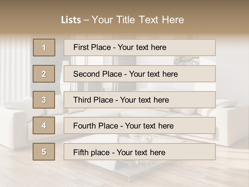 Appartamento Sedia Abitazione PowerPoint Template