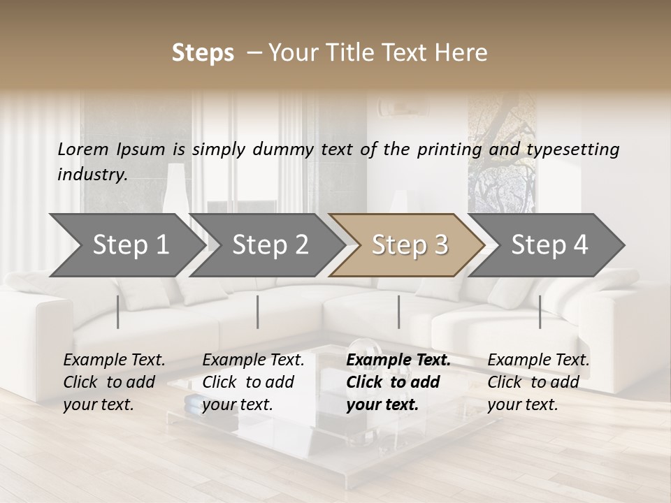 Appartamento Sedia Abitazione PowerPoint Template