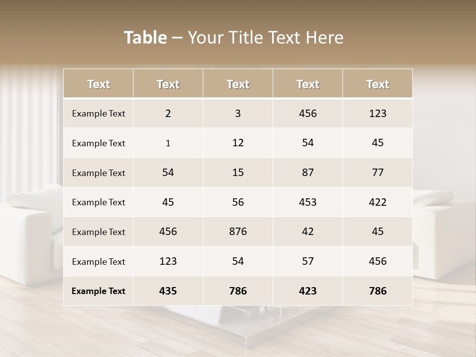 Appartamento Sedia Abitazione PowerPoint Template