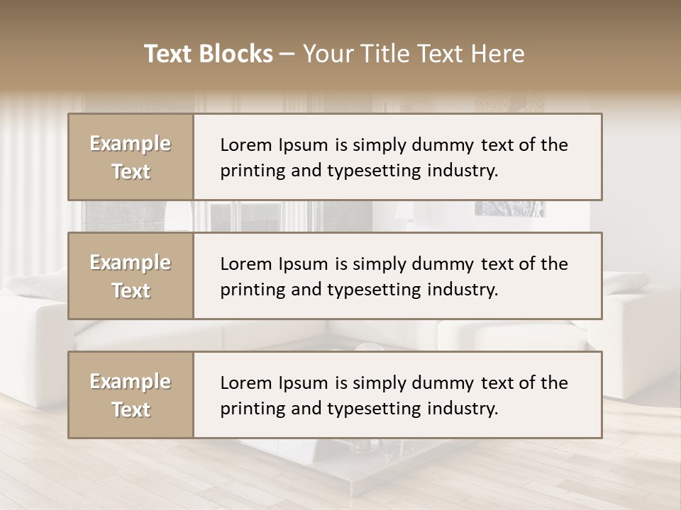 Appartamento Sedia Abitazione PowerPoint Template