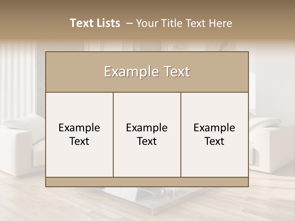 Appartamento Sedia Abitazione PowerPoint Template