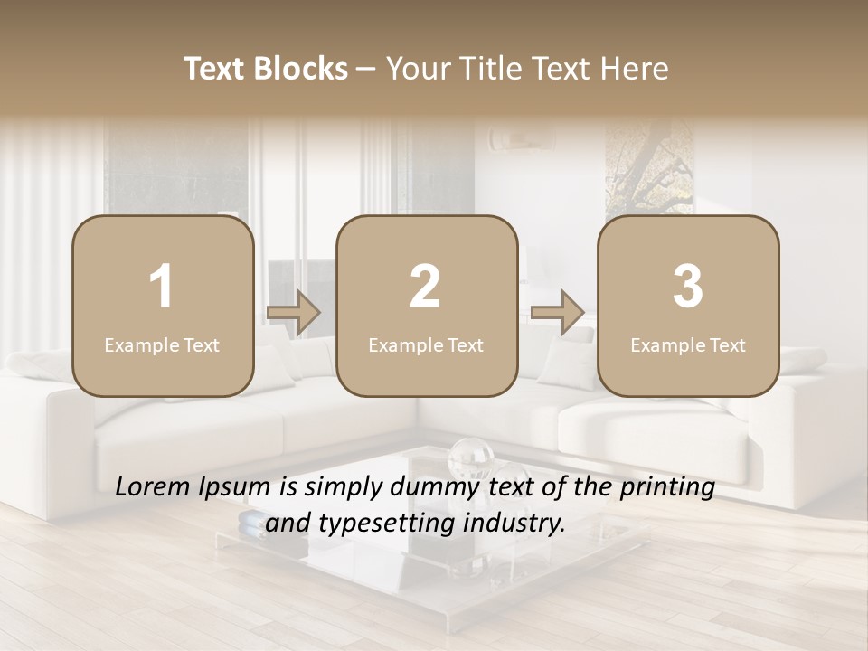 Appartamento Sedia Abitazione PowerPoint Template