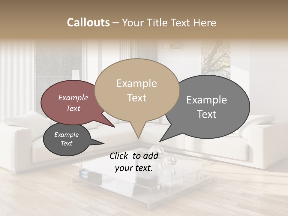 Appartamento Sedia Abitazione PowerPoint Template