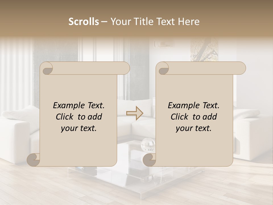 Appartamento Sedia Abitazione PowerPoint Template
