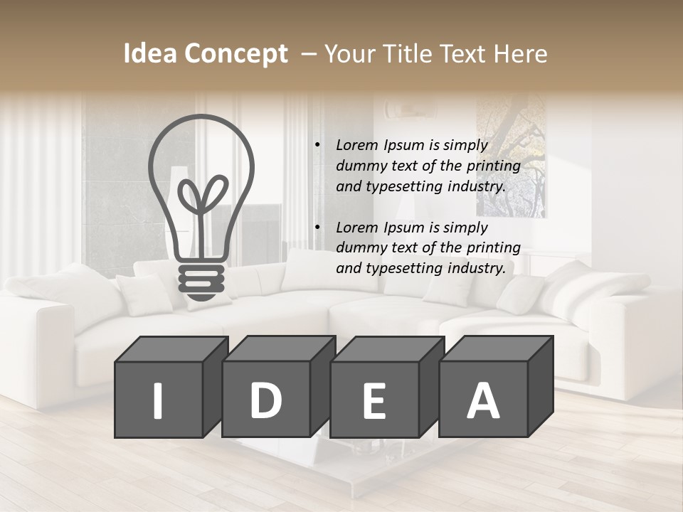 Appartamento Sedia Abitazione PowerPoint Template