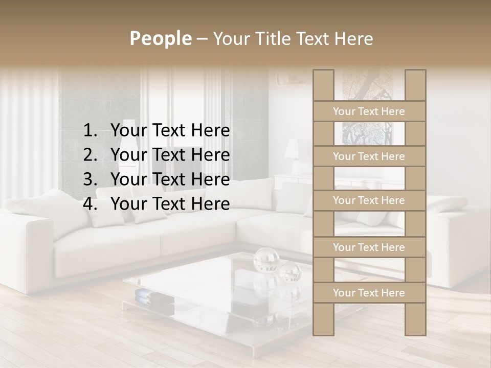 Appartamento Sedia Abitazione PowerPoint Template