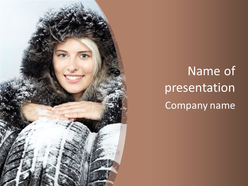 Portrait Autoreifen Werkstattservice PowerPoint Template