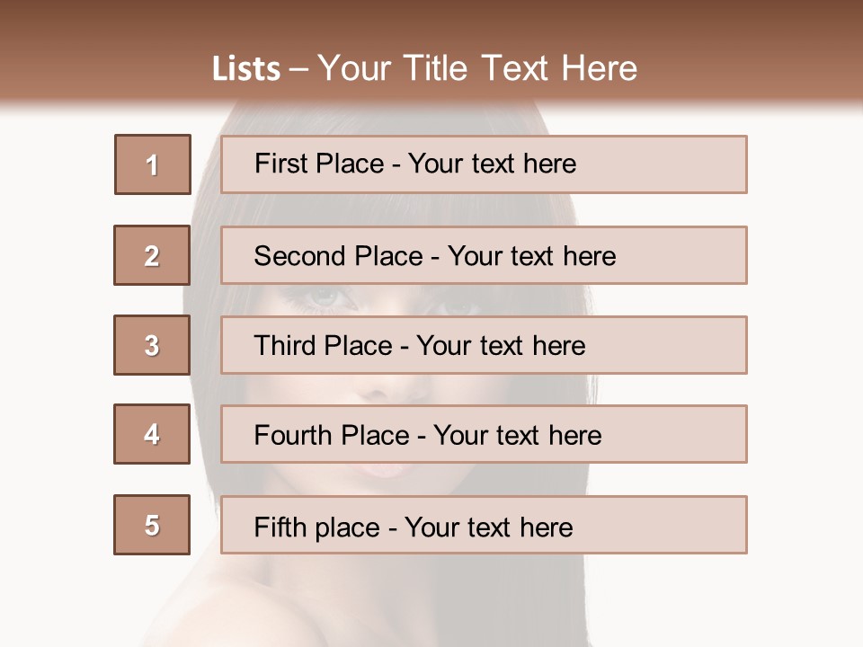 Fresh Person Young PowerPoint Template