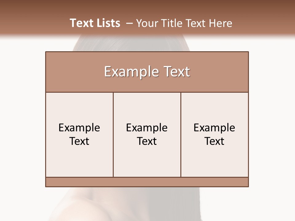Fresh Person Young PowerPoint Template