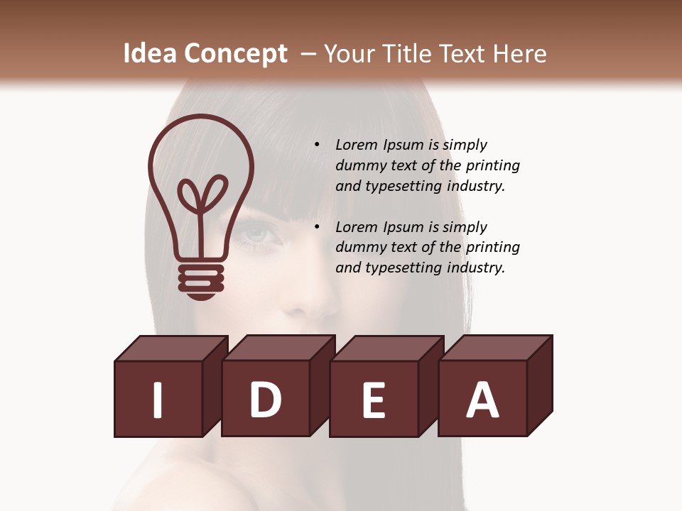 Fresh Person Young PowerPoint Template