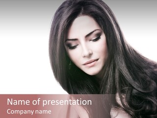 Care Face Brown PowerPoint Template