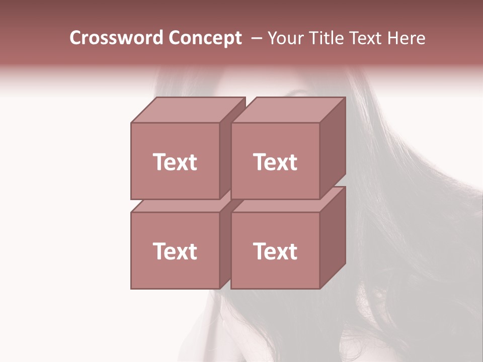 Care Face Brown PowerPoint Template