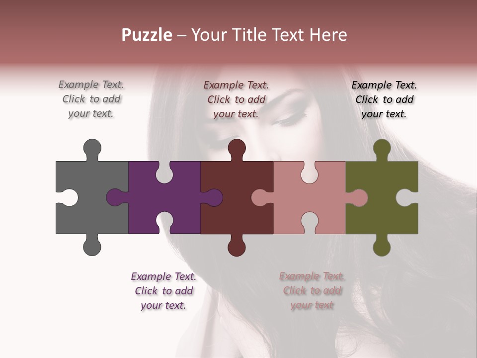 Care Face Brown PowerPoint Template