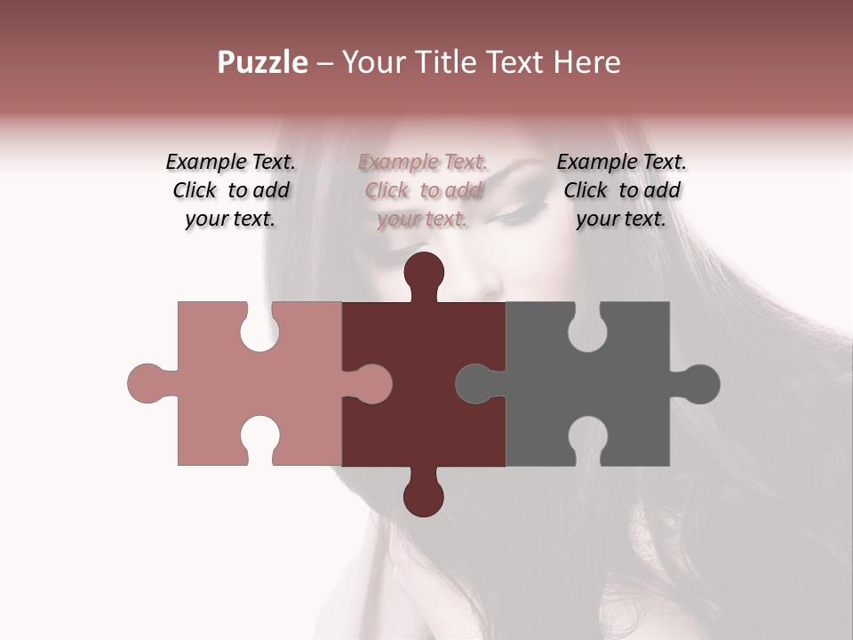 Care Face Brown PowerPoint Template