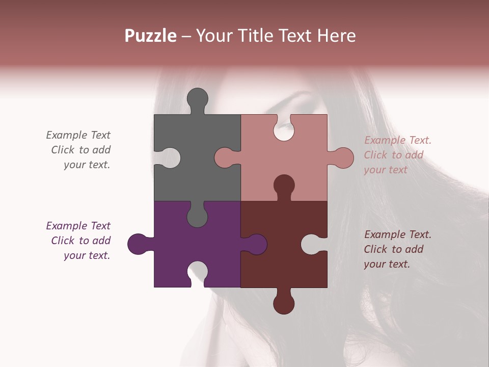 Care Face Brown PowerPoint Template