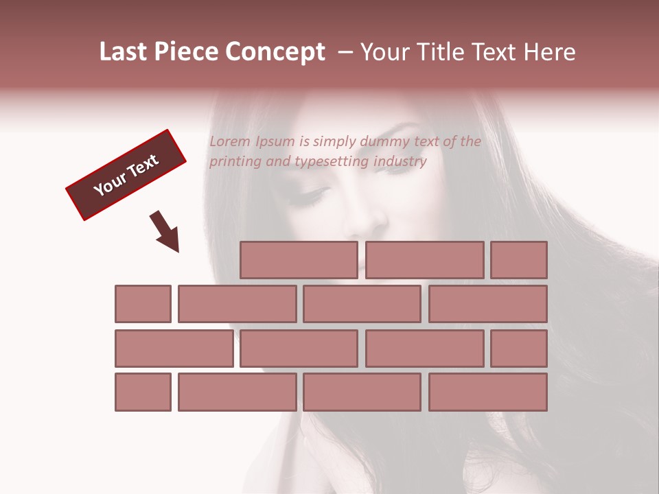 Care Face Brown PowerPoint Template