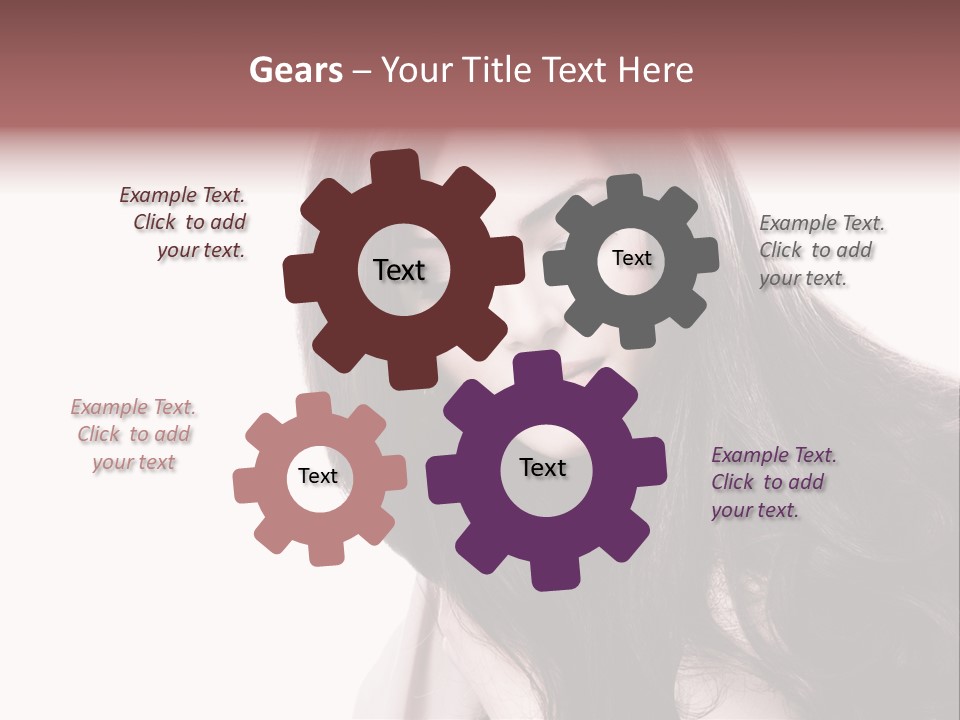 Care Face Brown PowerPoint Template