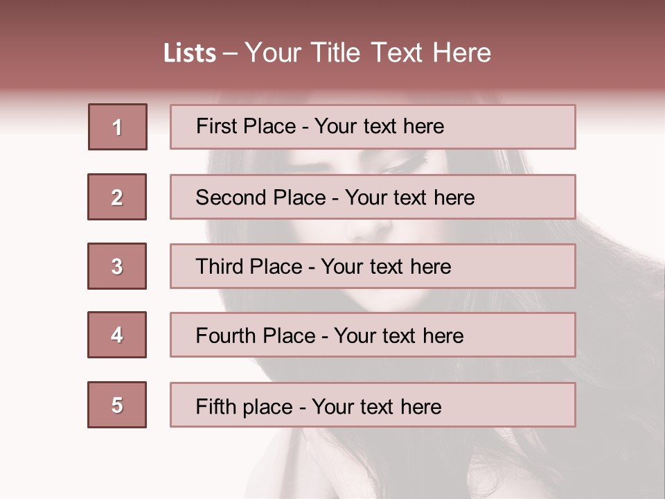 Care Face Brown PowerPoint Template