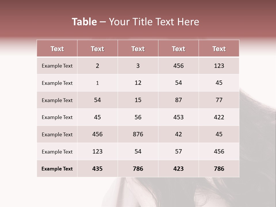 Care Face Brown PowerPoint Template