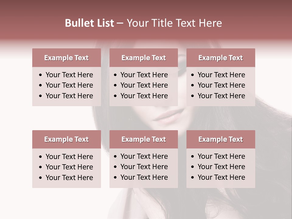 Care Face Brown PowerPoint Template