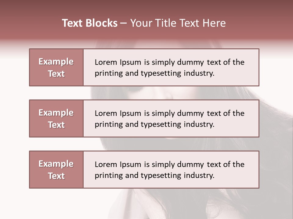 Care Face Brown PowerPoint Template
