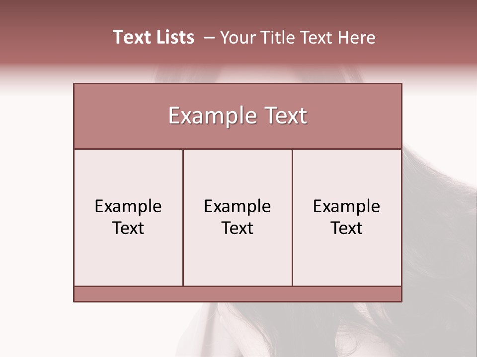 Care Face Brown PowerPoint Template