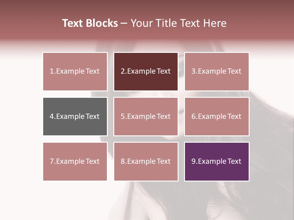 Care Face Brown PowerPoint Template